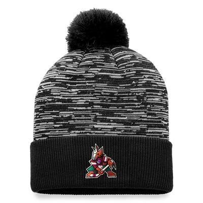 Women's Fanatics Branded Black/Red Arizona Diamondbacks Double Pom Cuffed Knit Hat