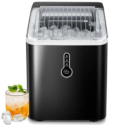 Portable Ice Maker with Self Cleaning - 26Lbs/24H, Scoop & Basket