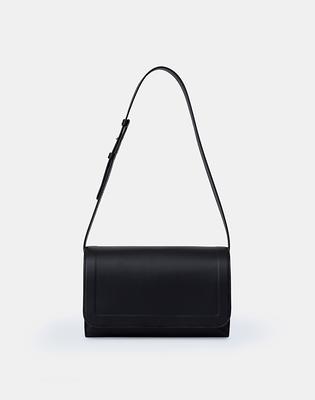 Lafayette 148 Mini 8 Knot Leather Tote Black