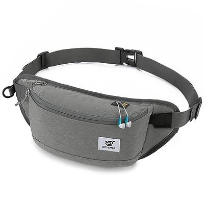 Fanny Packs for Women Fashionable Crossbody Bags Belt Bag Multi Color  Waterproof Waist Bag Sports Sling Bag for Men with Headphone Jack Grey