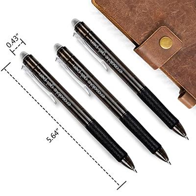 Erasable Gel Pens, 15 Pack Black Retractable Erasable Pens Clicker, Fine  Point, Make Mistakes Disappear, Black Inks for Writing Planner and  Crossword Puzzles 