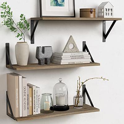 Fixwal Small Floating Shelves, 5X5 Inches Wall Shelf Set of 4