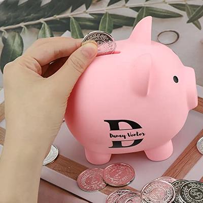 Cute Pig Shaped Saving Box Money Box Clear Money Saving Jar