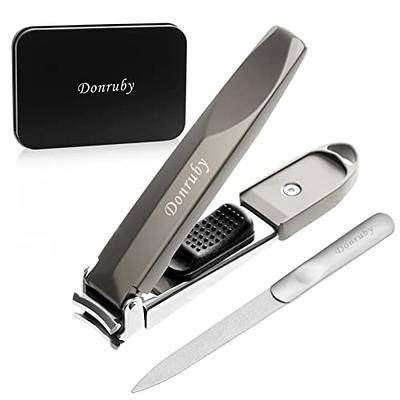 Libiyi Nail Clipper, Libiyi Nail Clippers, Nail Clippers with Catcher,  Ultra Sharp Jaw Opening Nail Clippers Set, Toenail Clippers, Fingernail  Clipper, Nail Cutter for Men Women (Silver) - Yahoo Shopping