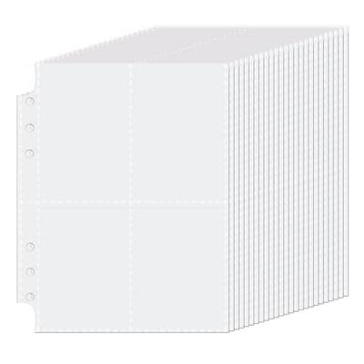 LingLingo Clear Double-Sided Refill Inner Pages for Transparent Jewelry  Storage Book 6 Ring Binder, 24 Sheets 96 Pockets - Yahoo Shopping