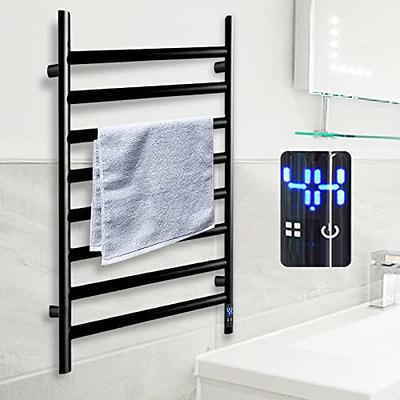 Stranthother Towel Warmer Wall Mount,Towel Heater Rack,Electric Heated  Towel Rack,Plug-in/Hardwired Towel Warmer Rack,with 2/4h Timer,Stainless  Steel 8 Bars Bath Towel Heater,Heated Drying Rack,Black - Yahoo Shopping