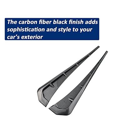 2pcs Carbon Black Universal Car Side Fender Intake Air Flow Vent Sticker  Cover Decorative Car Styling Exterior Accessories
