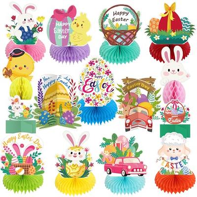 24 Easter Party Favors Easter Eggs Bunny Carrot Chicken Cow Sheep Drinking  Straws for Kids Easter Gifts,Easter Party Supplies Decorations with 2 PCS