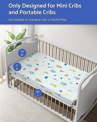 Baby Infant White Soft Crib Mattress Portable Memory Foam Toddlers