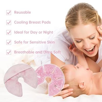 Hot Cold Gel Bead Breast Therapy Pack,Breast Ice Packs for  Breastfeeding,Relief for Breastfeeding,Nursing Pain,  Mastitis,Engorgement,Plugged Ducts