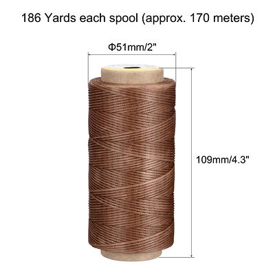 Leather Sewing Thread 186 Yards 210D/1mm Polyester Waxed Cord