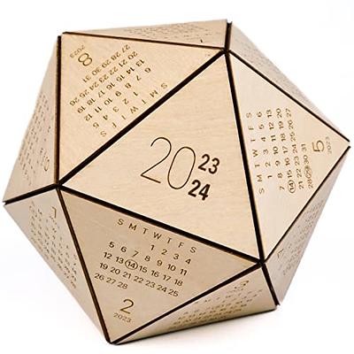 Wooden Desk Calendar 2024, Hexagon Dice Calendar, Gifts for National Boss  Day, Funny White Elephant Gifts for Adults, Office Gifts for Coworkers  Christmas, Aesthetic Desk Decor for Men, New Year Gifts 