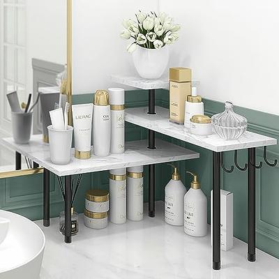 White Marble Corner Bath Shelf