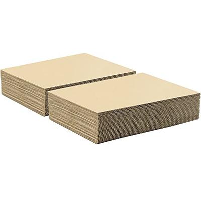 Golden State Art, 50 pack 8.5x11 Corrugated Cardboard Sheets Cardboard  Inserts Flat Cardboard Layer Pads for Packing, Mailing or Art Crafts (1/8  Thick, Brown) - Yahoo Shopping