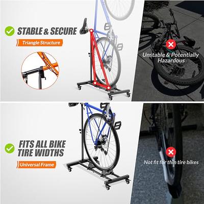 Universal Freestanding Bicycle Floor Stand - Bike Parking Station for All  Bikes