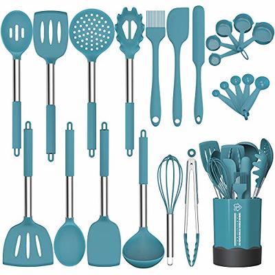 White Silicone Kitchenware Non-Stick Cookware Kitchen Utensils Set