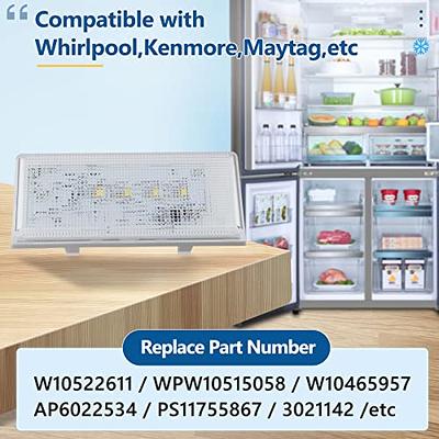  Refrigerator Main Led Light In Fridge Replaces For Whirlpool  WRS322FDAM04 WRS322FDAW04 WRS325FDAW04 WRS325FDAW02 WRS325FDAW WRS322FDAT04  WRS322FDAT WRS322FDAM03 WRS325FDAT04 WRS342FIAM00 MSF25D4MDM01 : Appliances