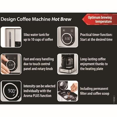 Starfrit 12-Cup Drip Coffee Maker - Programmable - 900 W - 1.90 quart - 12  Cup(s) - Multi-serve - Timer - Black, Stainless Steel - Glass Body