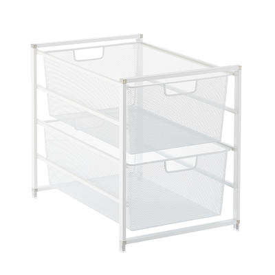 Elfa Narrow Mesh 2-Drawer Unit White - Yahoo Shopping