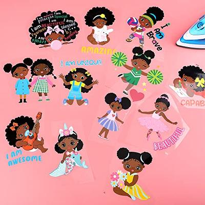 20 Pieces Black Girl Patches Iron on Patches for Clothing Afro Girl  Embroidered Patches Sew On Patch Applique for Clothes Backpacks Jeans  Jackets DIY