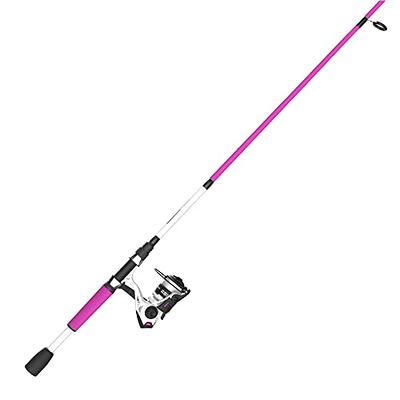 Zebco Roam Spinning Reel and Fishing Rod Combo, 6-Foot 2-Piece Fiberglass Fishing  Pole, Split ComfortGrip Handle, Soft-Touch Handle Knob, Size 20 Reel,  Changeable Right- or Left-Hand Retrieve, Pink - Yahoo Shopping