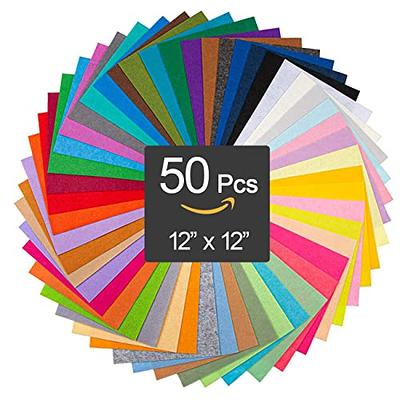  Preboun 50 Pcs Self Adhesive Felt Sheets Felt Fabric