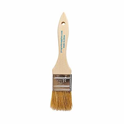 CHIP PAINT BRUSHES Disposable Wide Brush Light Brown 96 Pack 1