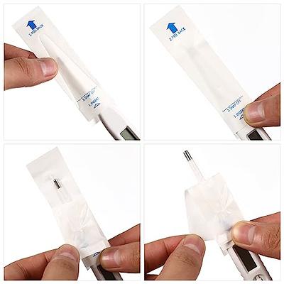 Healifty 200Pcs Thermometer Covers for Digital Thermometers, Disposable Probe  Covers, Oral Thermometer Sleeves for Oral Ear Recta Thermometer