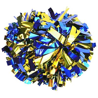 Royal Blue & Gold Pom Poms