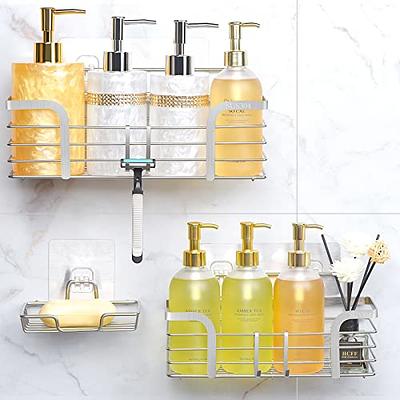 Zenna Home Tension Pole Shower Caddy, 3 Basket Shelves with Soap Tray,  Adjustable, 60 to 97 Inch, Satin Nickel - Yahoo Shopping