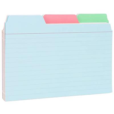 Find It 4x6 Tabbed Index Cards, Assorted Colors, 48 Pack - FT07218