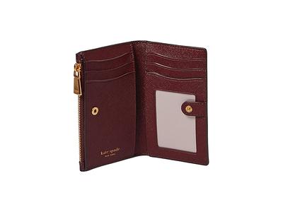 Spade Flower Jacquard Zip Slim Wallet