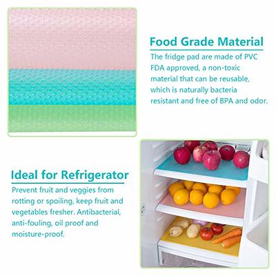 Wanapure 12 Pack Refrigerator Mats, Washable Refrigerator Liners,Fridge  Pad, Easy to Clean Shelf Liner, Cuttable Kitchen Cabinet Shelves Mat, Non  Adhesive Drawer Table Placemats (Colorful) - Yahoo Shopping