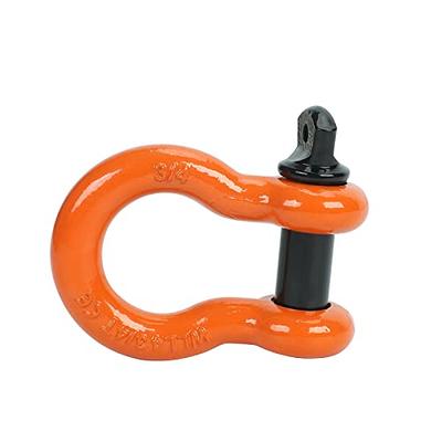 Orange D Ring Shackles 3/4 inch for you Jeep or Truck