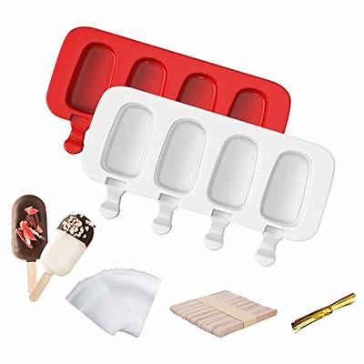 Bell Dream Popsicle Molds,Popsicle Mold 10 Pieces Silicone Ice Pop Mold Popsicle Easy Release (10 Cavities Light Blue)