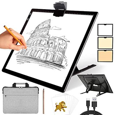KOBAIBAN Wireless A4 Light Pad with Carry Bag, Innovative Stand, Top Clip,  Stepless/ 6-Level Dimmable Brightness Rechargeable tracing Light Box/Board  for Cricut Vinyl, Weeding Tool, Diamond Painting - Yahoo Shopping