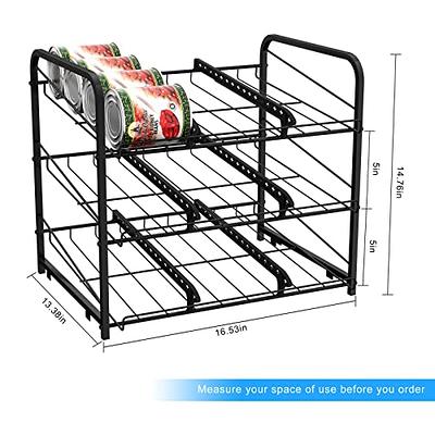 MOOACE Can Rack Organizer, 2 in 1 Can Storage Dispenser for 72 Cans, Can  Organizer for Pantry Kitchen Cabinet, White - Yahoo Shopping