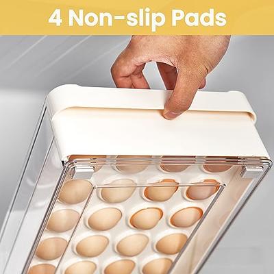 Fridge Can Dispenser Organizer Stackable Egg Holder Egg Tray Fridge Storage  Bins Refrigerator Organizer Bins for Fridge Storage Containers Egg Tray