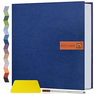 Zesthouse Photo Album Self Adhesive 60 Pages, 3-Ring Scrapbook Albums Holds  3x5 4x6 5x7 6x8 8x10 Photos, Large Magnetic Picture Book with Writing