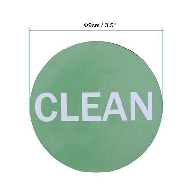 Clean Dirty Dishwasher Magnet (Green / White)