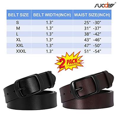 SUOSDEY Women Leather Belt Fashion Double O-Ring Soft Faux Leather Waist  Belts For Jeans Dress at  Women's Clothing store