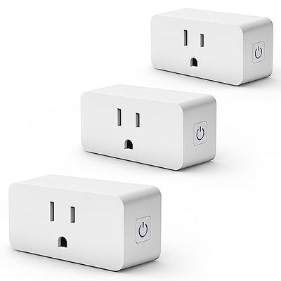 Wireless Mini Remote Control Outlet Plug No Hub Required 10A/1200W Outdoor  White