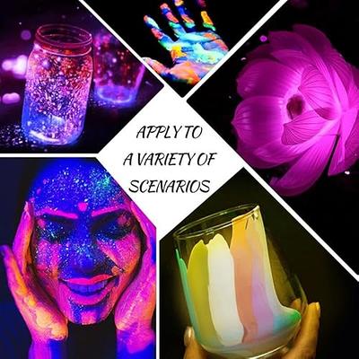 Glow in The Dark Pigment Powder,12 Colors Resin Dye Luminous Powder for  Epoxy Resin,Acrylic Paint,Slime,Nails,Halloween Party, Fine Art & DIY