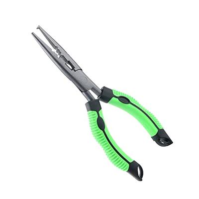 Hikary Long Nose Fishing Pliers,Ice Fishing Gear,Stainless Steel Hook  Remover Braid Cutter Rustproof Fishing
