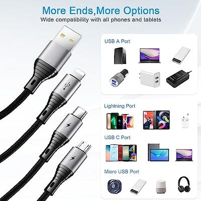 Micro USB Cable USB 2.0 A-Male to Micro B Cable Fast Charging Cord High  Speed USB Durable Android Charger Cable (3 Pack, 3ft) 