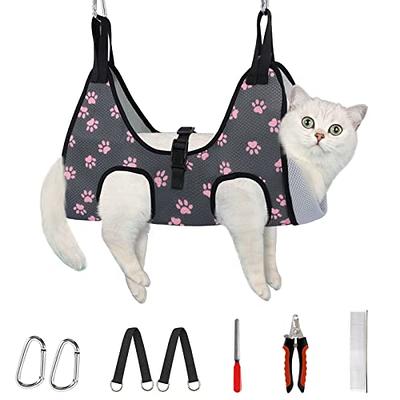 ATESON Pet Dog Grooming Hammock Harness for Nail Trimming, Dog Sling for Cutting Nail, Dog Hanging Holder Hanger for Clipping Nail with Nail Clippers