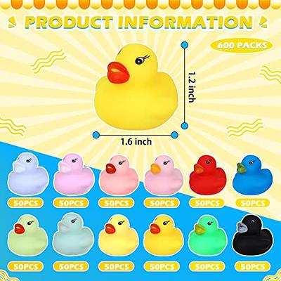 50 Pack Mini Rubber Ducks,Squeak and Float Ducks,Yellow Bath Duck Toys for Kids,Small Rubber Duck Kids Little Rubber Ducky,Mini Ducks Bulk Rubber