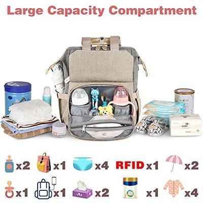 Maternity Diaper Bag Large Capacity Baby Nappy Bag With Stroller Buckle  Mommy Travel Milk Bottle Mother And Baby Bag