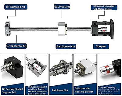 Mssoomm 16mm CNC Ballscrew Kit SFU1605 RM1605 Anti-Backlash Ball