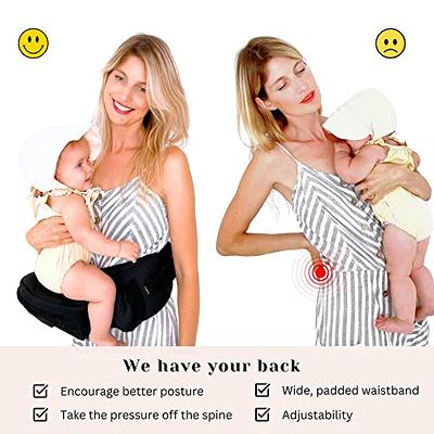 Baby Hip Seat Carrier: 3D Belly Protector & EVA Massage Board